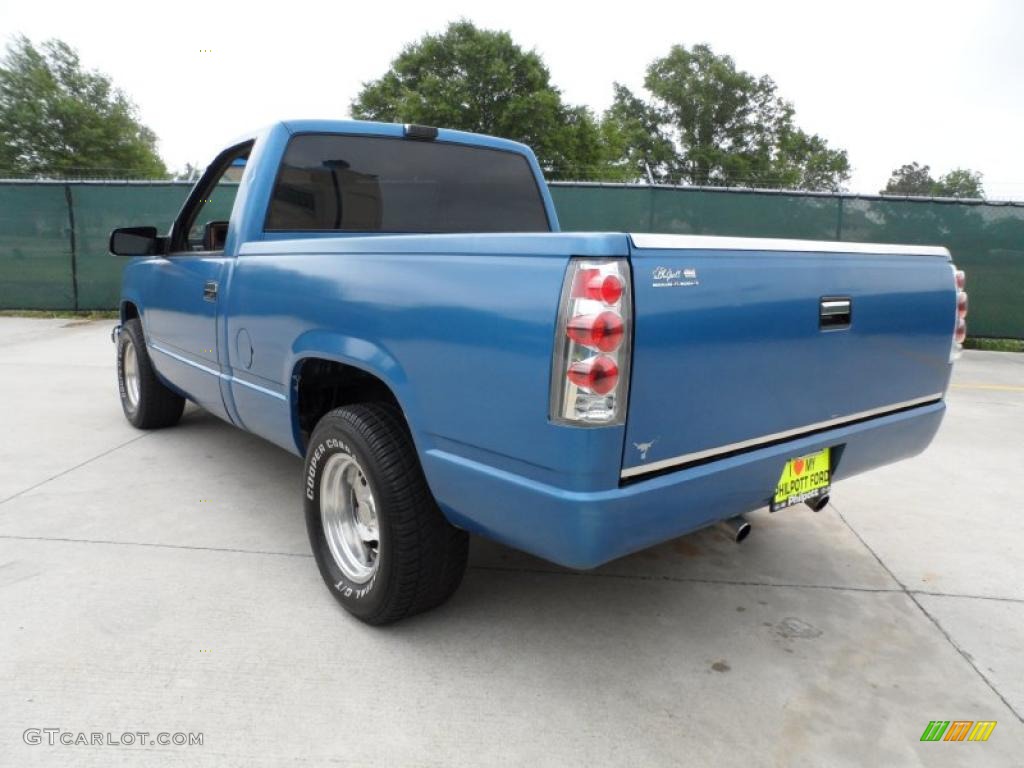 1990 C/K C1500 Silverado Regular Cab - Catalina Blue Metallic / Gray photo #5