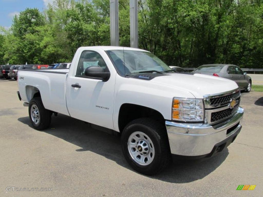 Summit White 2011 Chevrolet Silverado 2500HD Regular Cab 4x4 Exterior Photo #49590781