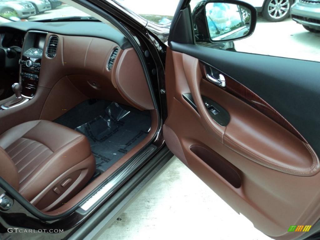 Chestnut Interior 2010 Infiniti EX 35 Photo #49591807