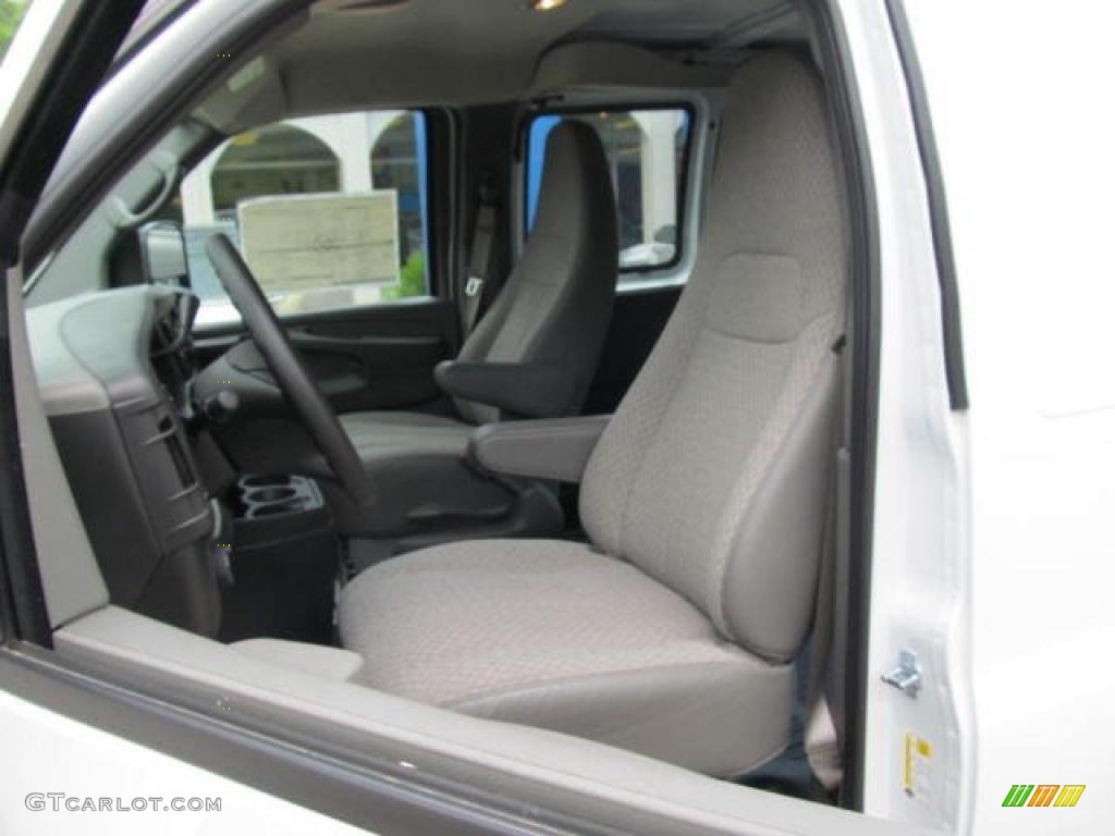2011 Express 1500 AWD Cargo Van - Summit White / Medium Pewter photo #8