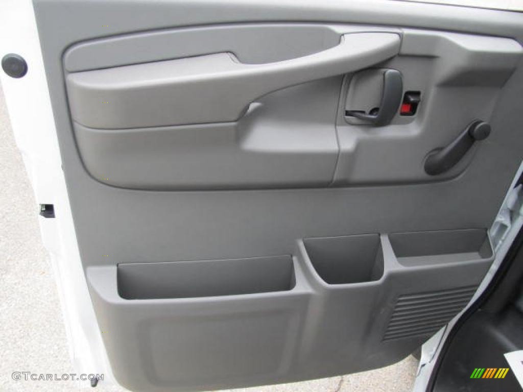 2011 Express 1500 AWD Cargo Van - Summit White / Medium Pewter photo #10