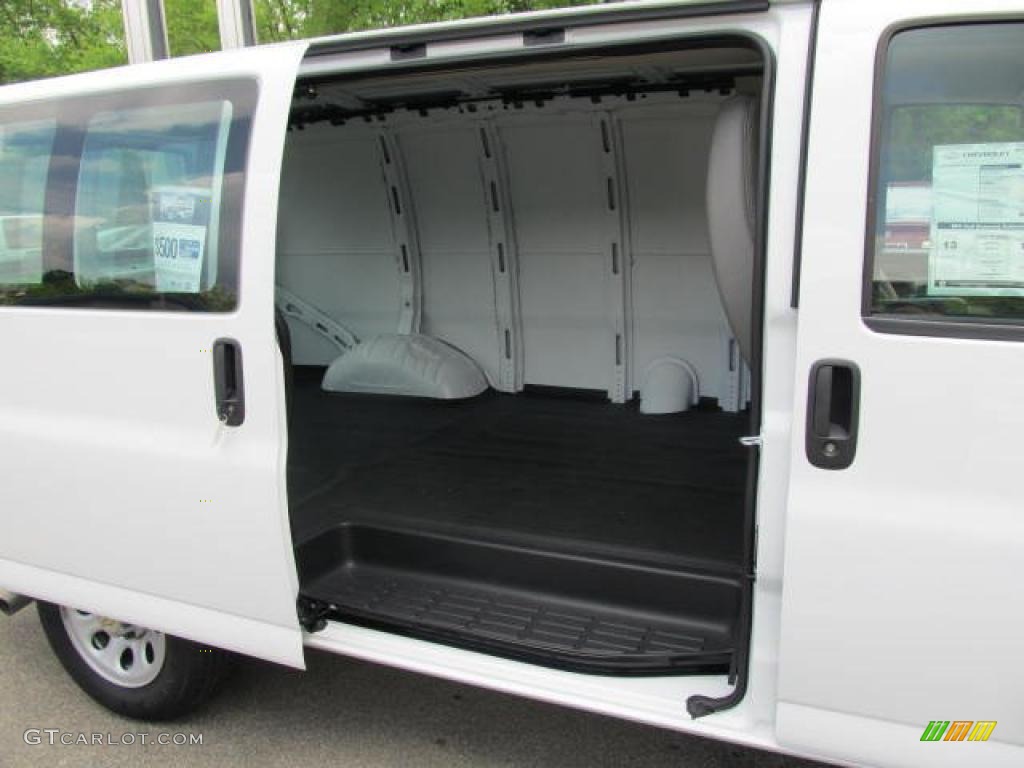 2011 Express 1500 AWD Cargo Van - Summit White / Medium Pewter photo #13