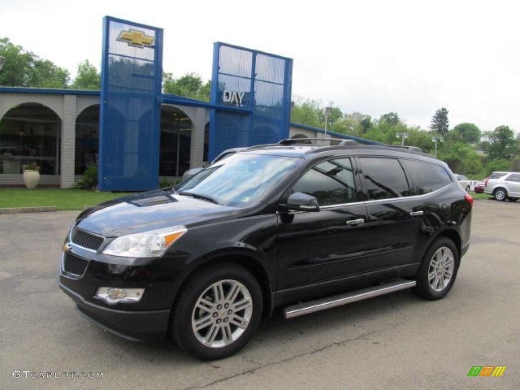 2011 Traverse LT AWD - Black Granite Metallic / Ebony/Ebony photo #1