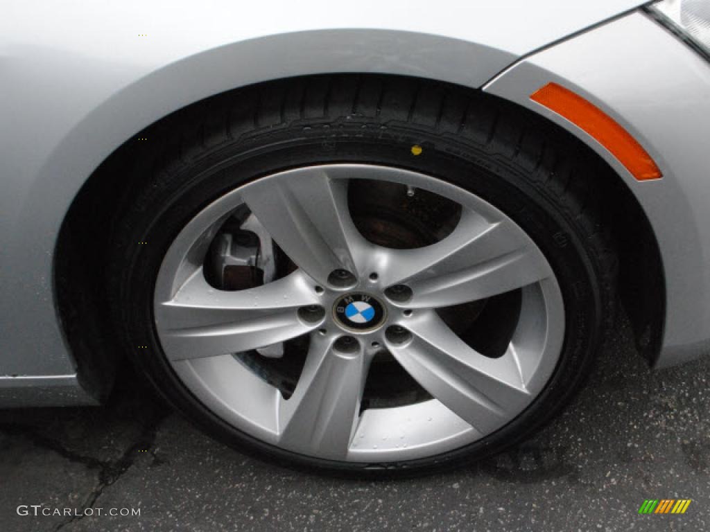 2007 3 Series 335i Coupe - Titanium Silver Metallic / Grey photo #3