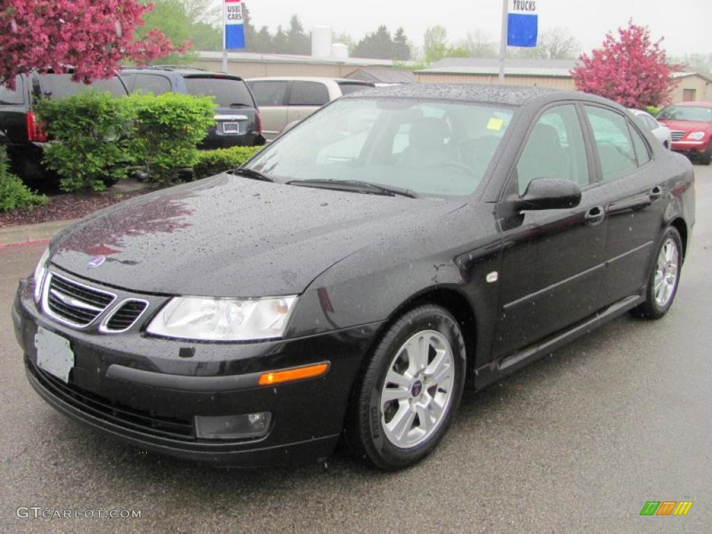 2006 9-3 2.0T Sport Sedan - Black / Parchment photo #1