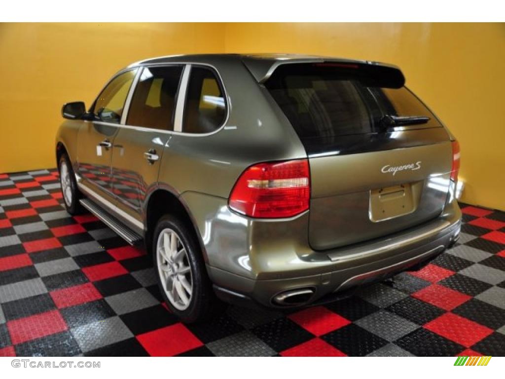 2008 Cayenne S - Olive Green Metallic / Havanna/Sand Beige photo #3