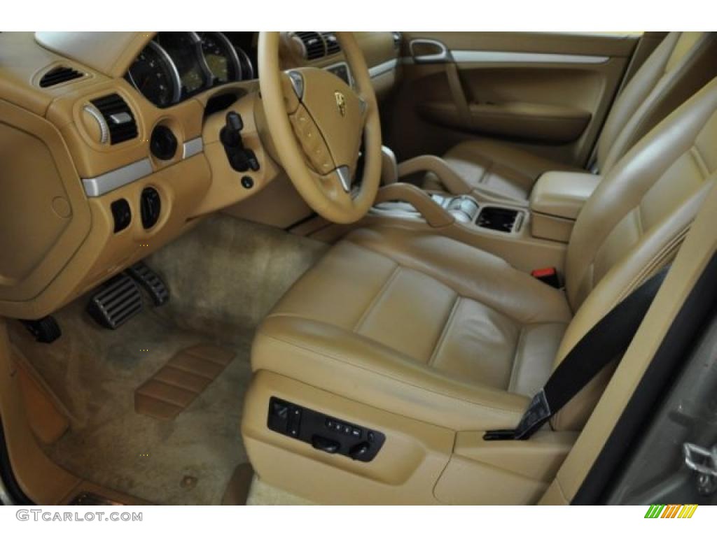 2008 Cayenne S - Olive Green Metallic / Havanna/Sand Beige photo #13