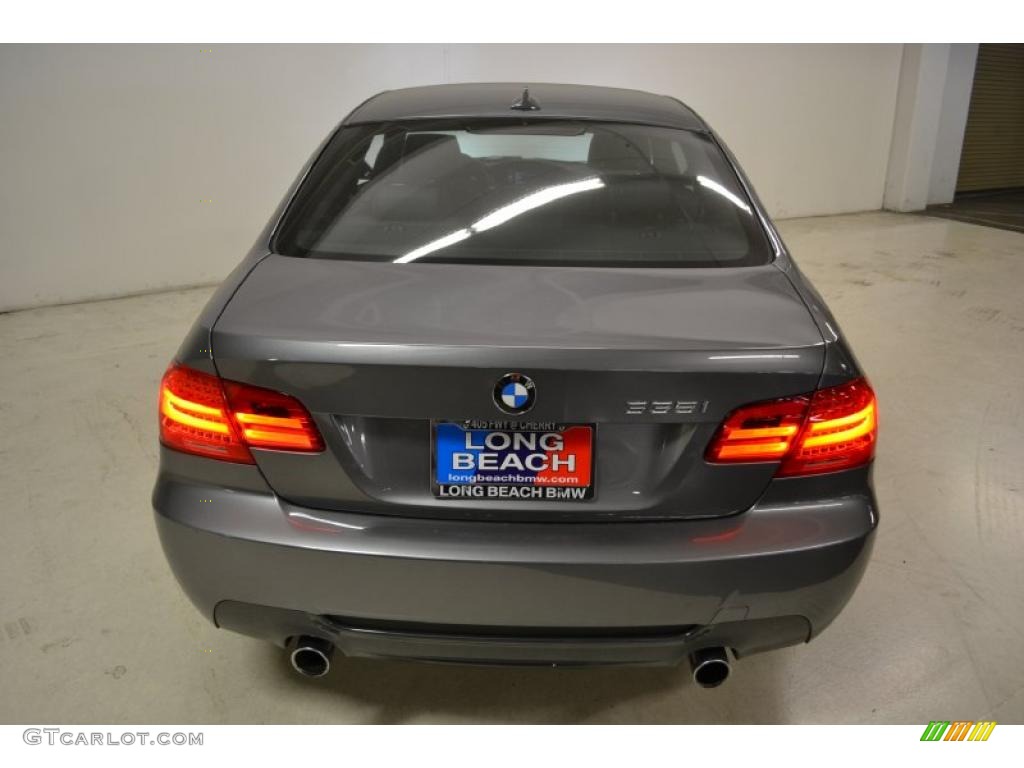 2011 3 Series 335i Coupe - Space Gray Metallic / Black photo #8