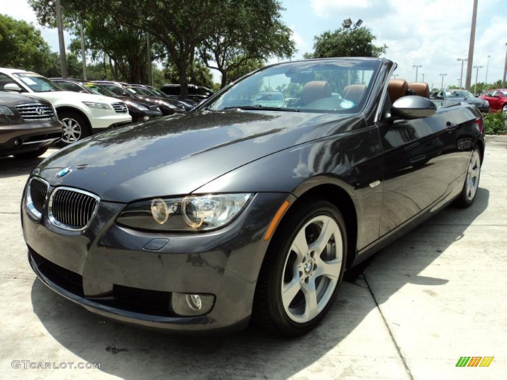 2008 3 Series 328i Convertible - Sparkling Graphite Metallic / Saddle Brown/Black photo #14