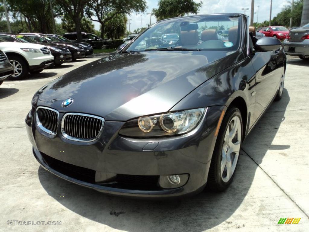 2008 3 Series 328i Convertible - Sparkling Graphite Metallic / Saddle Brown/Black photo #15