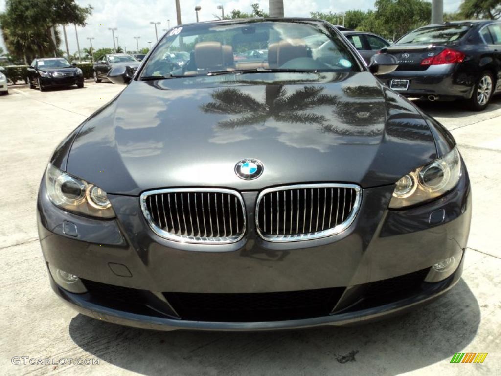 2008 3 Series 328i Convertible - Sparkling Graphite Metallic / Saddle Brown/Black photo #16