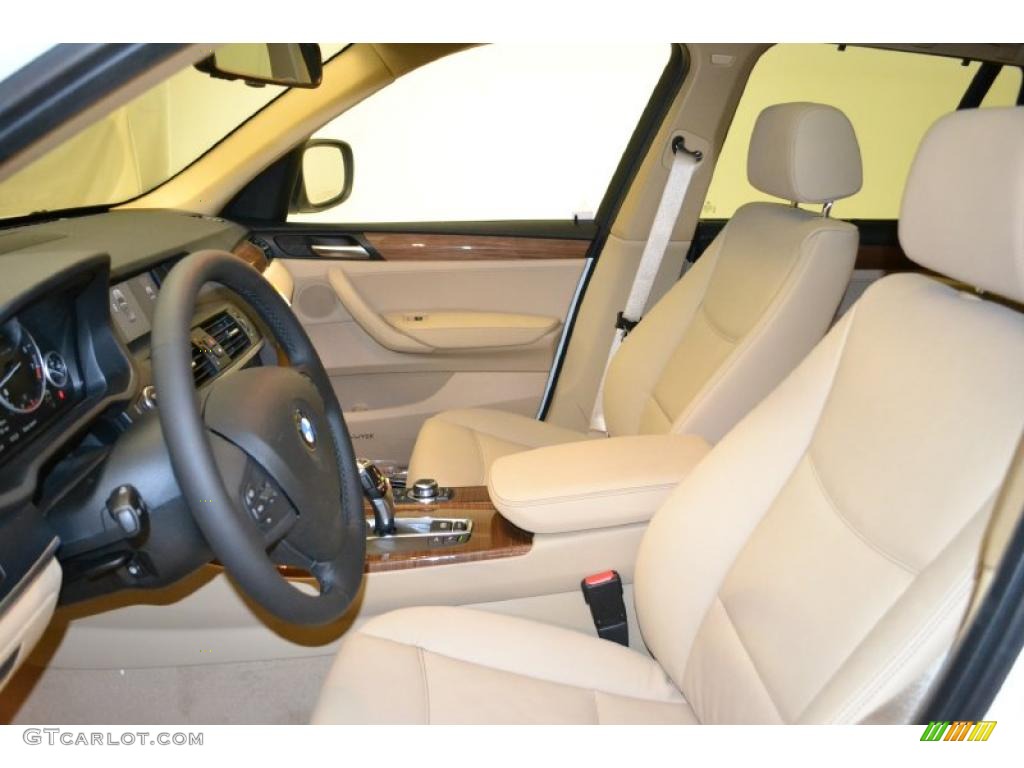 Beige Interior 2011 BMW X3 xDrive 28i Photo #49596292