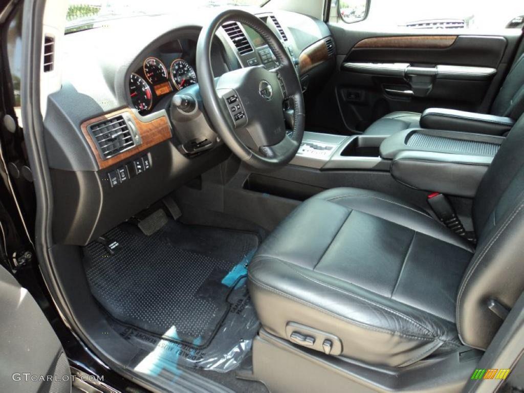 Charcoal Interior 2008 Nissan Armada LE 4x4 Photo #49596337