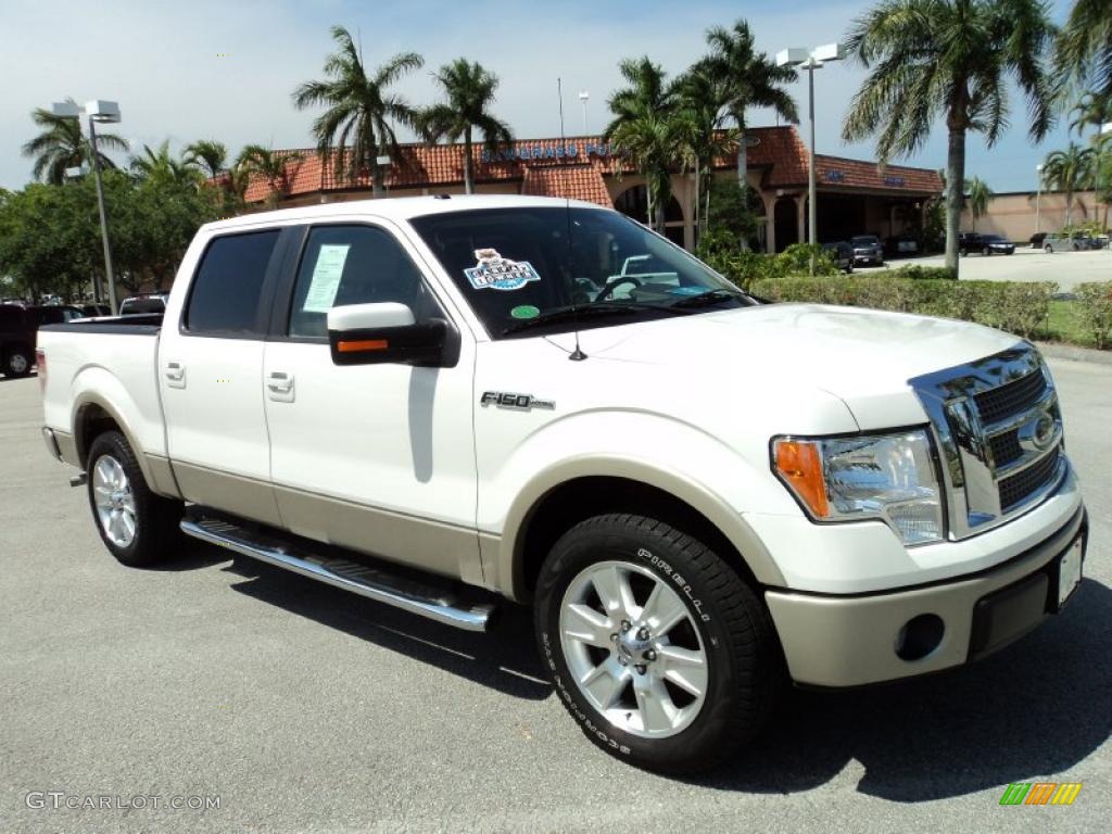 White Platinum Metallic Tri Coat Ford F150