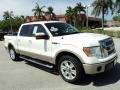 2010 White Platinum Metallic Tri Coat Ford F150 Lariat SuperCrew  photo #1