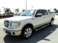 White Platinum Metallic Tri Coat - F150 Lariat SuperCrew Photo No. 14