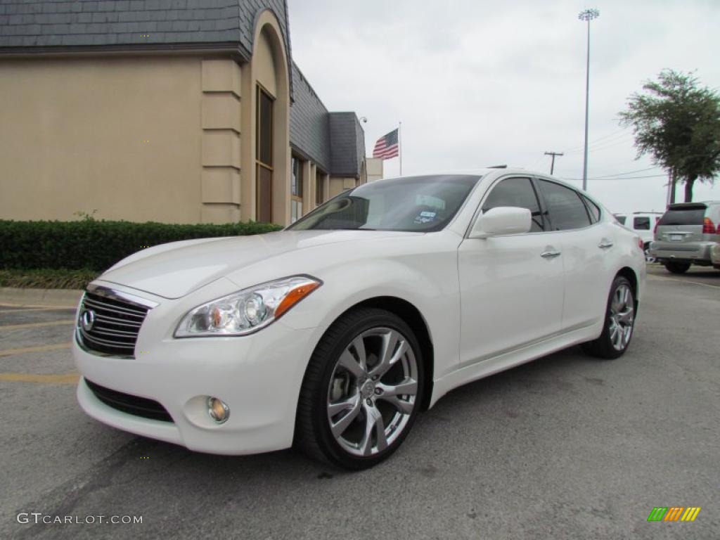 Moonlight White 2011 Infiniti M 37 Sedan Exterior Photo #49597630