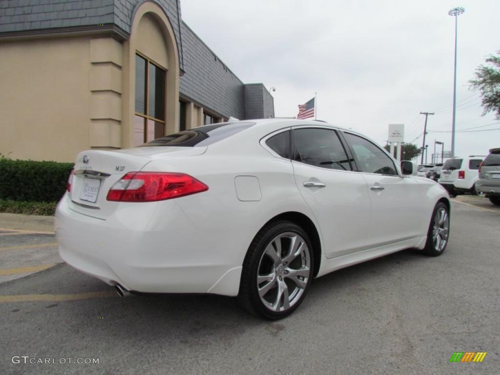 Moonlight White 2011 Infiniti M 37 Sedan Exterior Photo #49597687