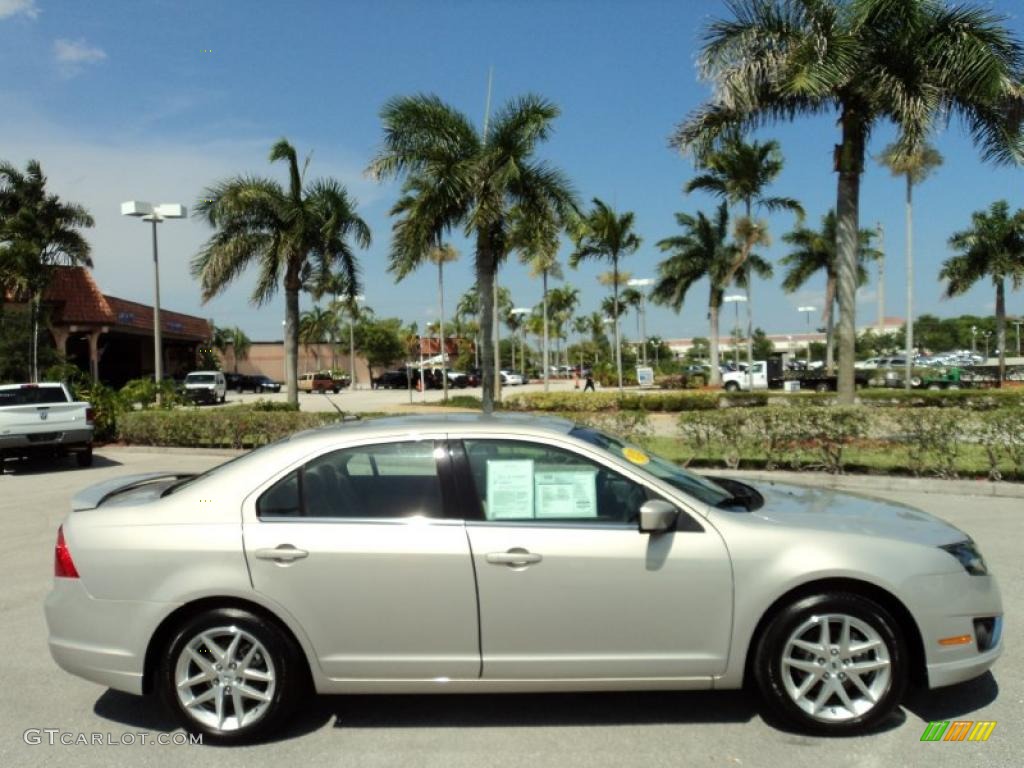 2010 Fusion SEL V6 - Smokestone Metallic / Camel photo #5