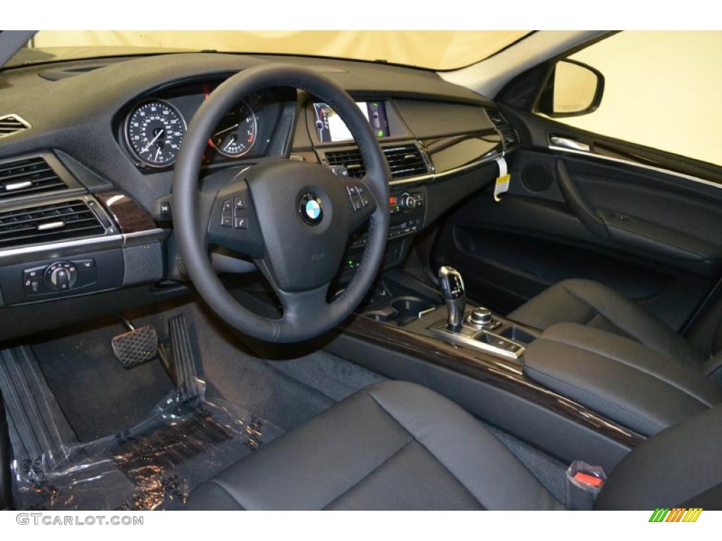 Black Interior 2012 BMW X5 xDrive35i Premium Photo #49598311