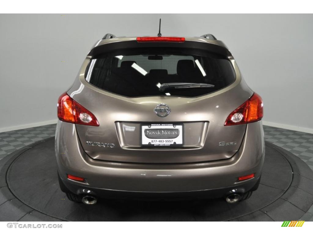 2009 Murano S AWD - Tinted Bronze Metallic / Black photo #4