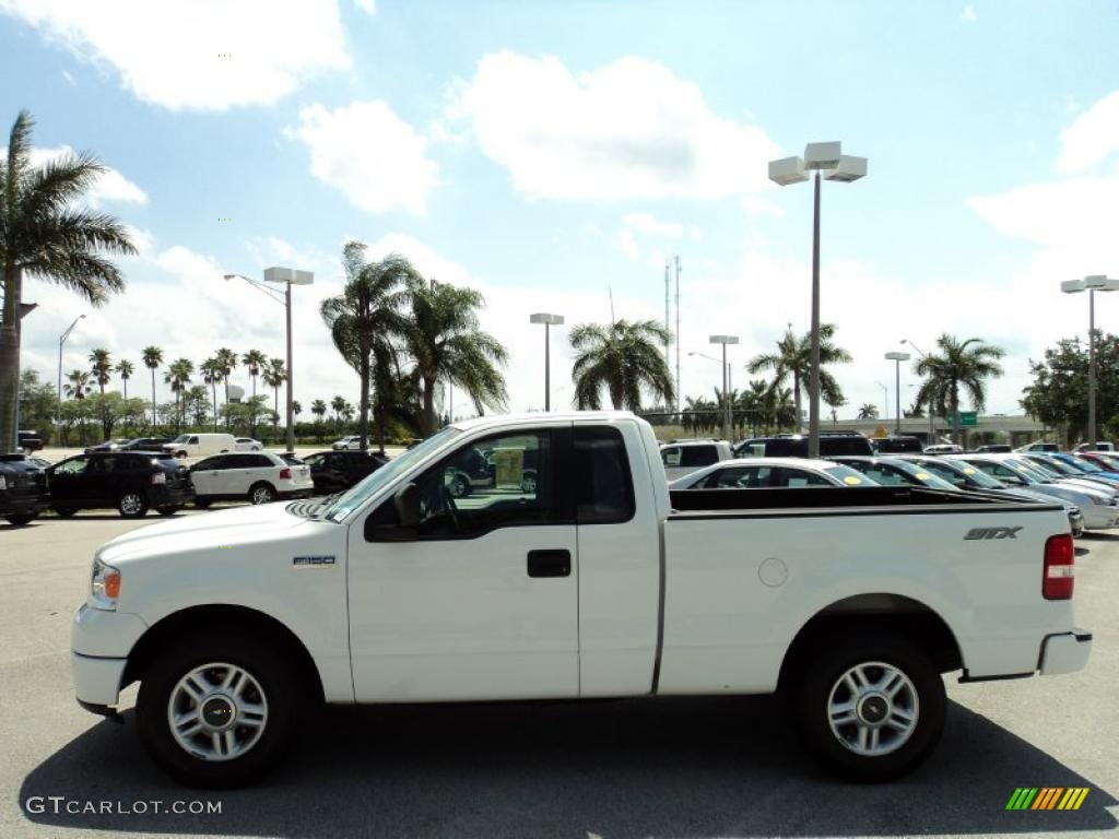 2006 F150 STX Regular Cab - Oxford White / Medium Flint photo #10