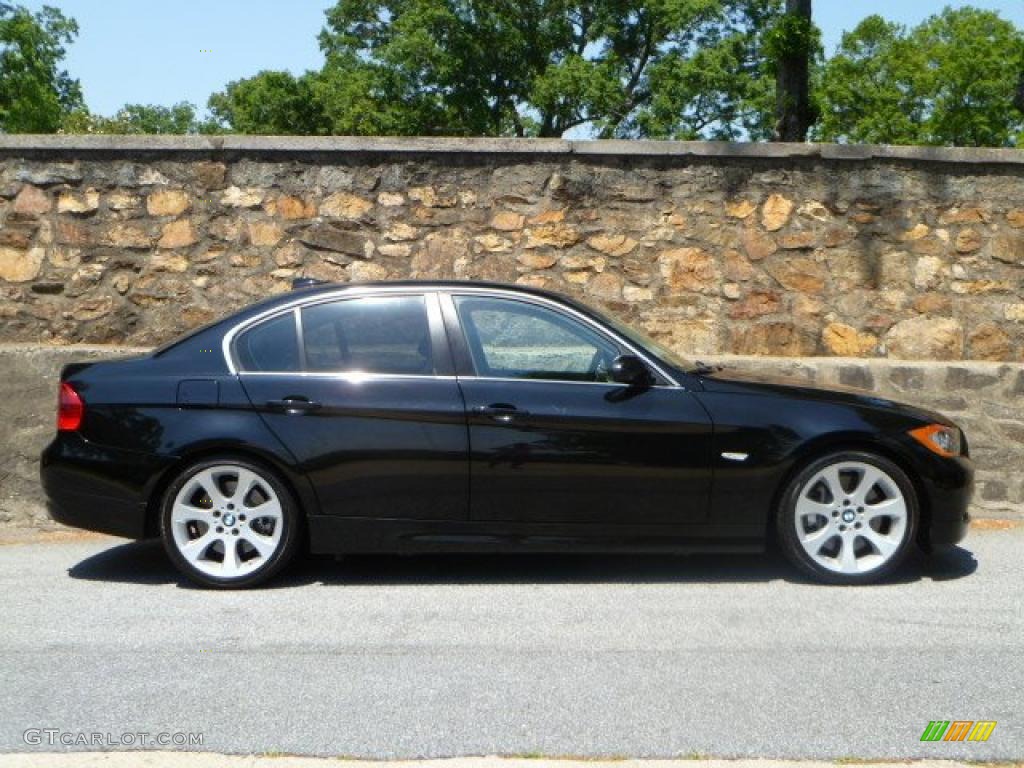 2008 3 Series 335i Sedan - Black Sapphire Metallic / Black photo #2
