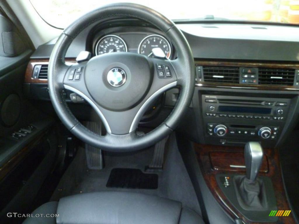 2008 3 Series 335i Sedan - Black Sapphire Metallic / Black photo #7