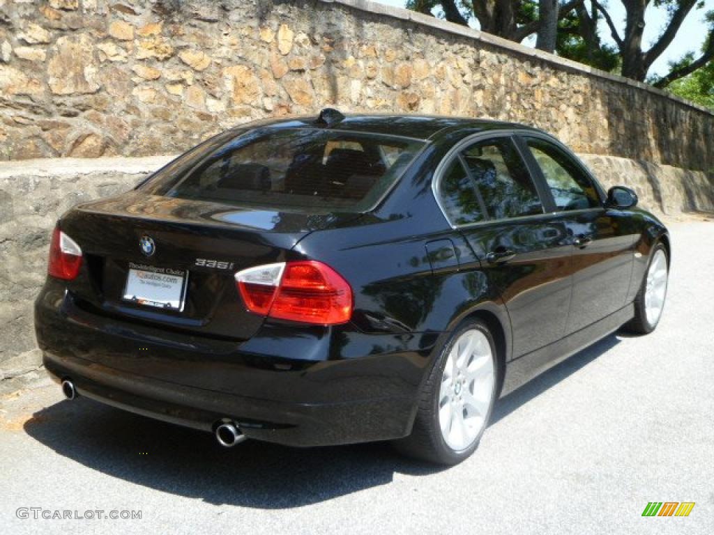 2008 3 Series 335i Sedan - Black Sapphire Metallic / Black photo #11