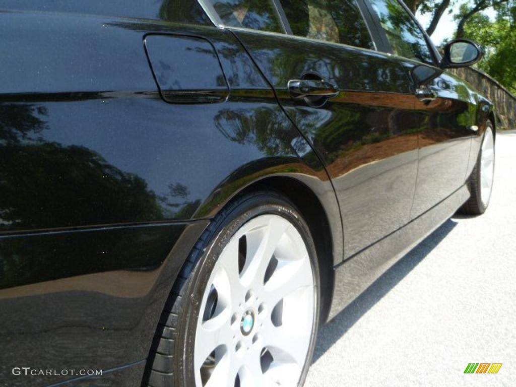 2008 3 Series 335i Sedan - Black Sapphire Metallic / Black photo #12