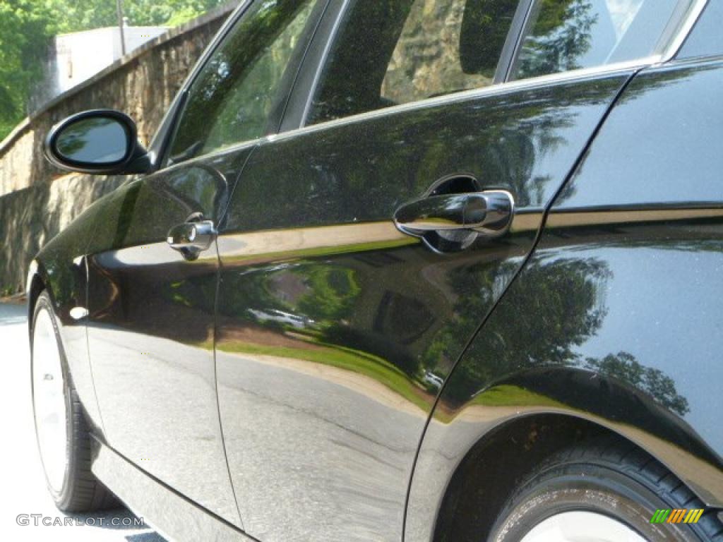 2008 3 Series 335i Sedan - Black Sapphire Metallic / Black photo #15