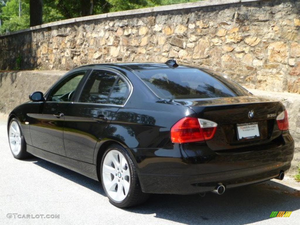 2008 3 Series 335i Sedan - Black Sapphire Metallic / Black photo #16