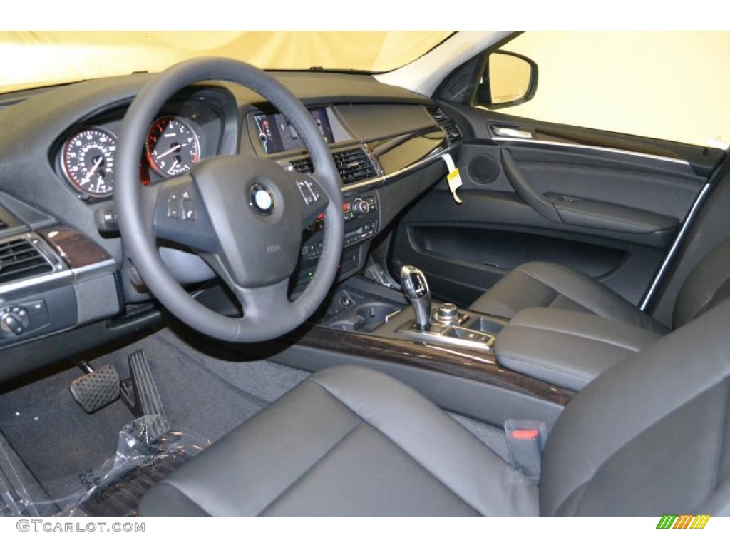 Black Interior 2012 BMW X5 xDrive35i Premium Photo #49599697