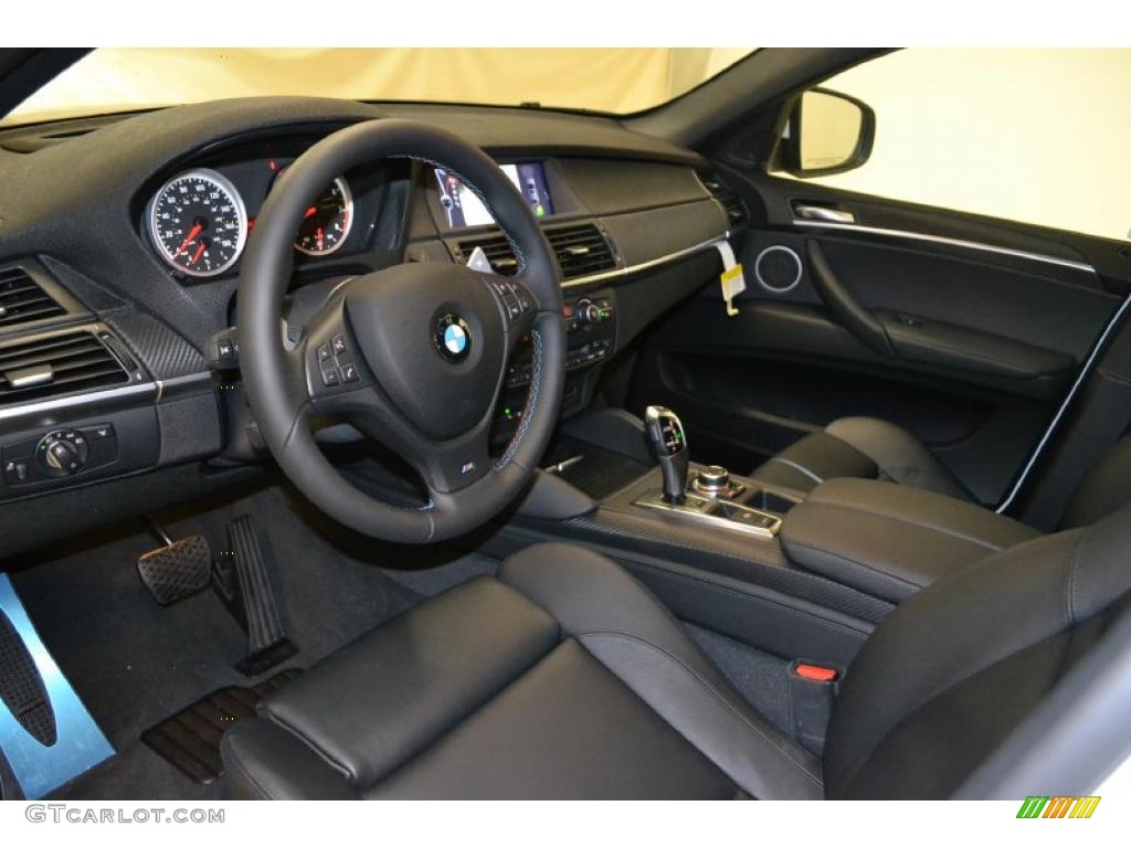 Black Interior 2012 BMW X6 M Standard X6 M Model Photo #49600024