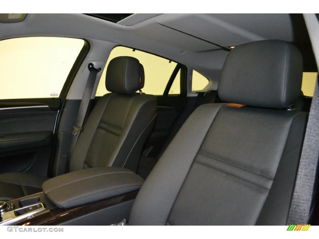 Black Interior 2012 BMW X6 xDrive35i Photo #49600393