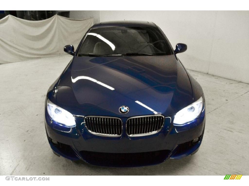 2011 3 Series 335i Coupe - Deep Sea Blue Metallic / Oyster/Black Dakota Leather photo #5