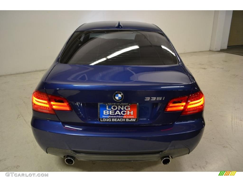 2011 3 Series 335i Coupe - Deep Sea Blue Metallic / Oyster/Black Dakota Leather photo #7