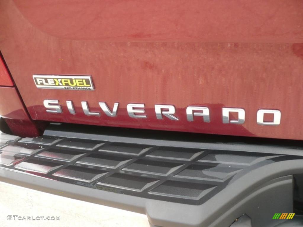 2009 Silverado 1500 LT Extended Cab 4x4 - Deep Ruby Red Metallic / Ebony photo #12