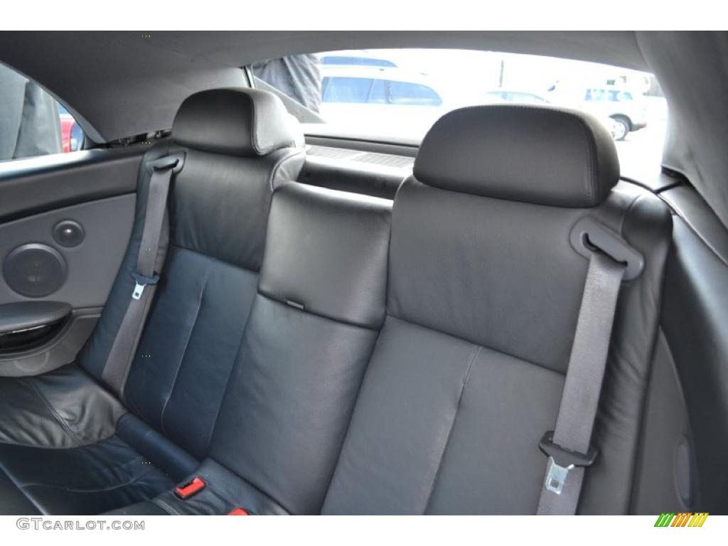 Black Interior 2004 BMW 6 Series 645i Convertible Photo #49601335