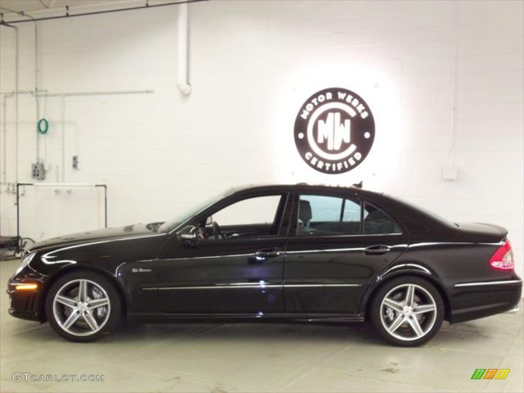 2008 E 63 AMG Sedan - Black / Black photo #5