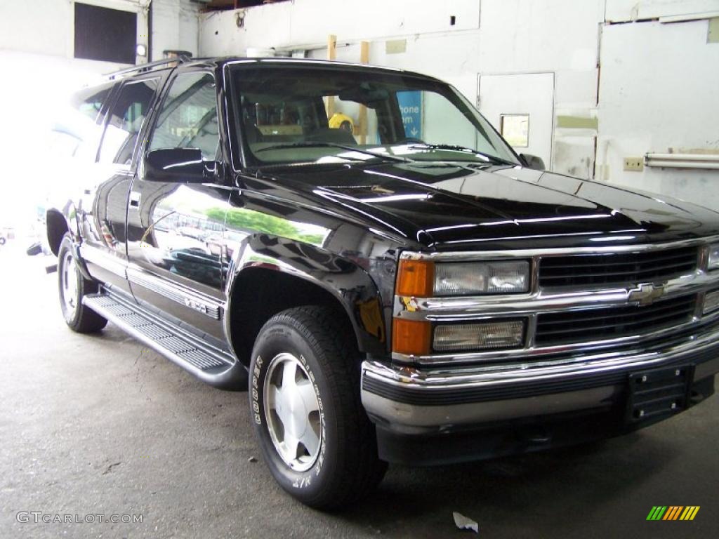 1997 Suburban K1500 LT 4x4 - Onyx Black / Neutral photo #3