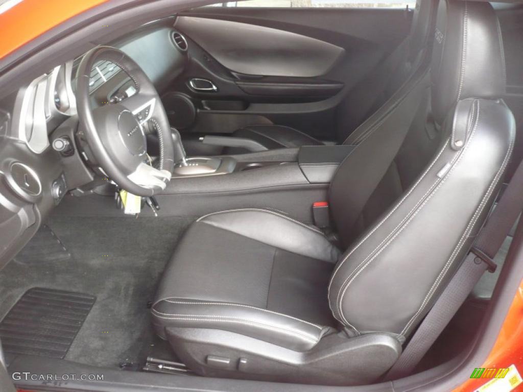 Black Interior 2010 Chevrolet Camaro SS Coupe Photo #49603183