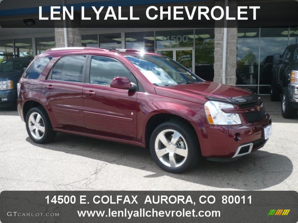 2008 Equinox Sport AWD - Deep Ruby Red Metallic / Ebony photo #1