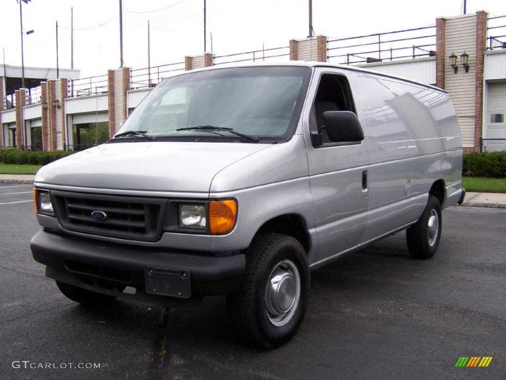 1996 E Series Van E350 Extended Cargo - Silver Metallic / Medium Gray photo #1