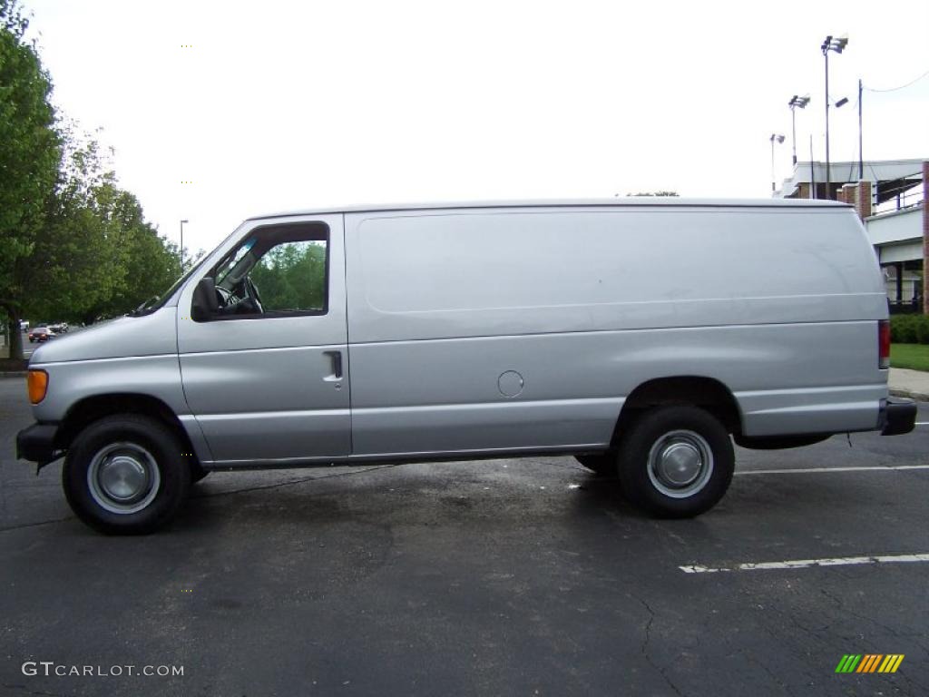 1996 E Series Van E350 Extended Cargo - Silver Metallic / Medium Gray photo #3