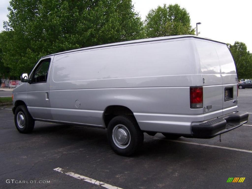 1996 E Series Van E350 Extended Cargo - Silver Metallic / Medium Gray photo #4