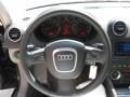 2007 Audi A3 Light Grey Interior Steering Wheel Photo