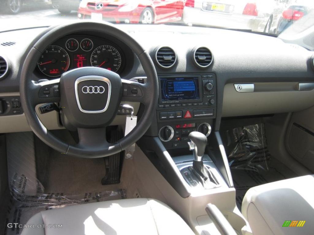 2007 Audi A3 2.0T Light Grey Dashboard Photo #49605649