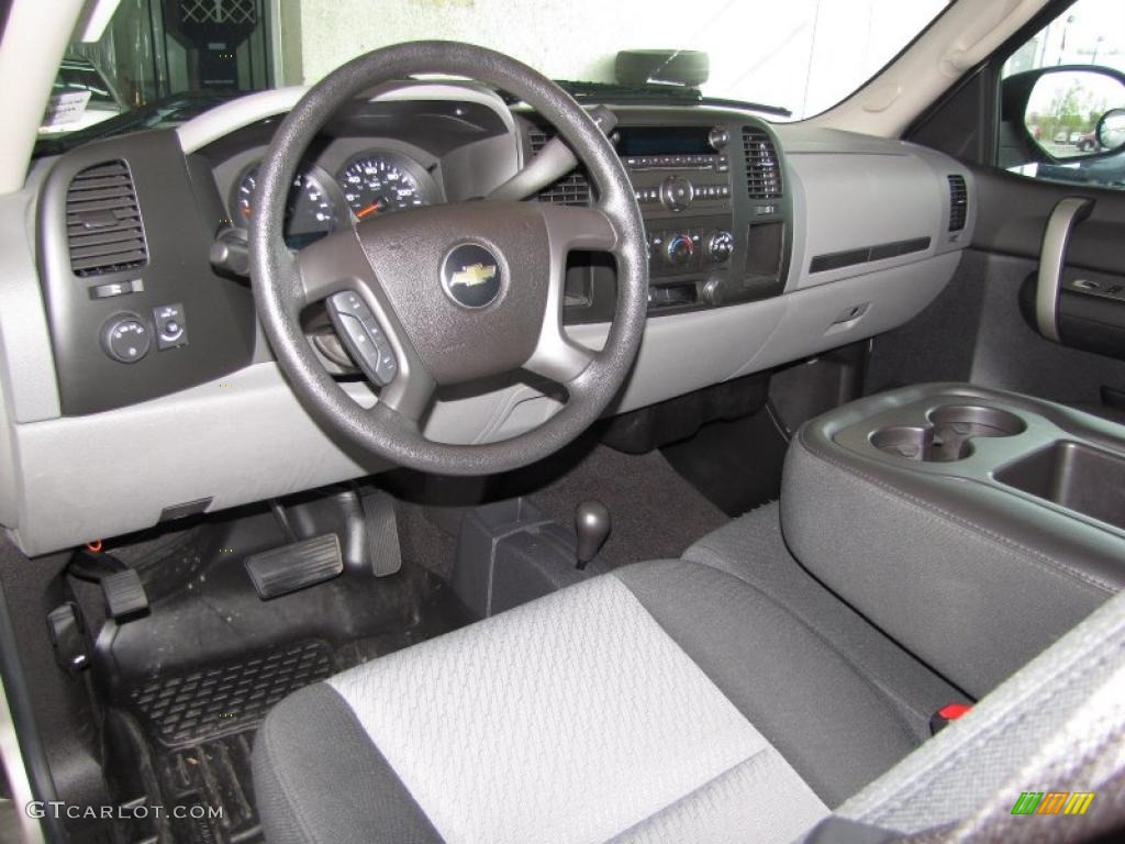 Dark Titanium Interior 2009 Chevrolet Silverado 1500 LS Extended Cab 4x4 Photo #49606231