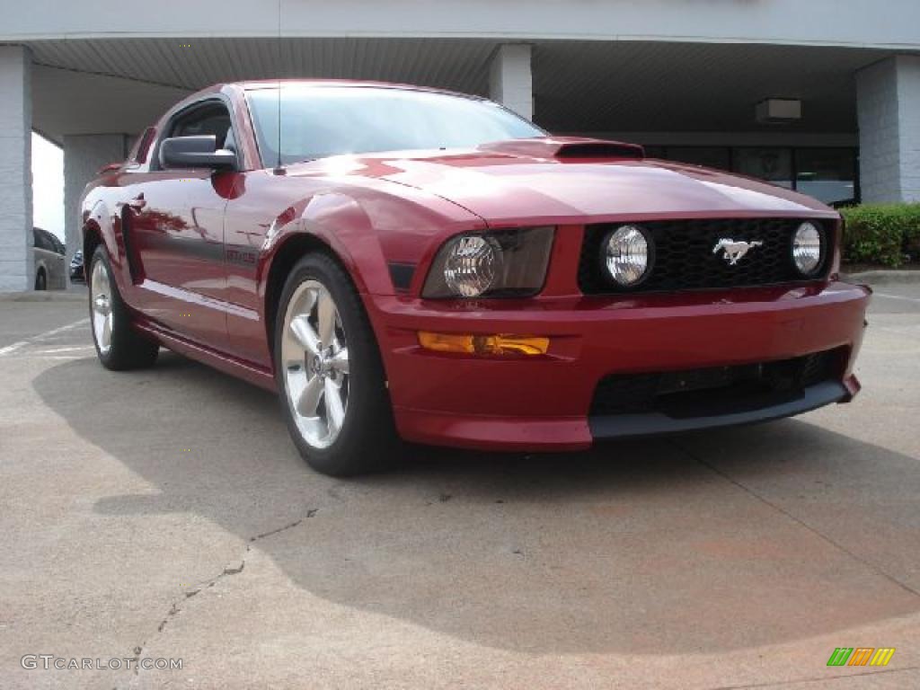 Redfire Metallic 2007 Ford Mustang GT/CS California Special Coupe Exterior Photo #49606357